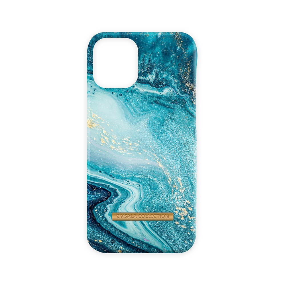 onsala-onsala-collection-mobilskal-soft Blue Sea Marble iPhone 13 Mini